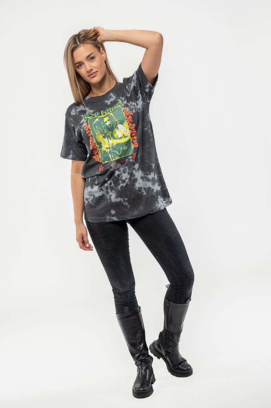 Bob Marley Exodus European Tour Dye Wash T Shirt product image 5