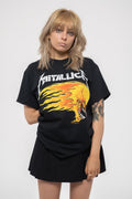 Metallica Flaming Skull Tour 94 T Shirt product image 1