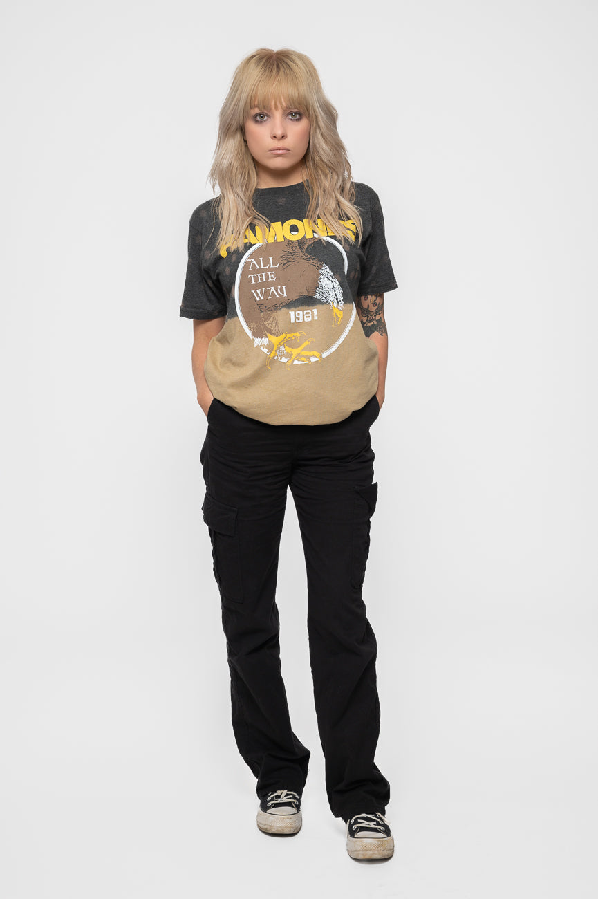 Ramones All The Way Dye Wash T Shirt product image 2