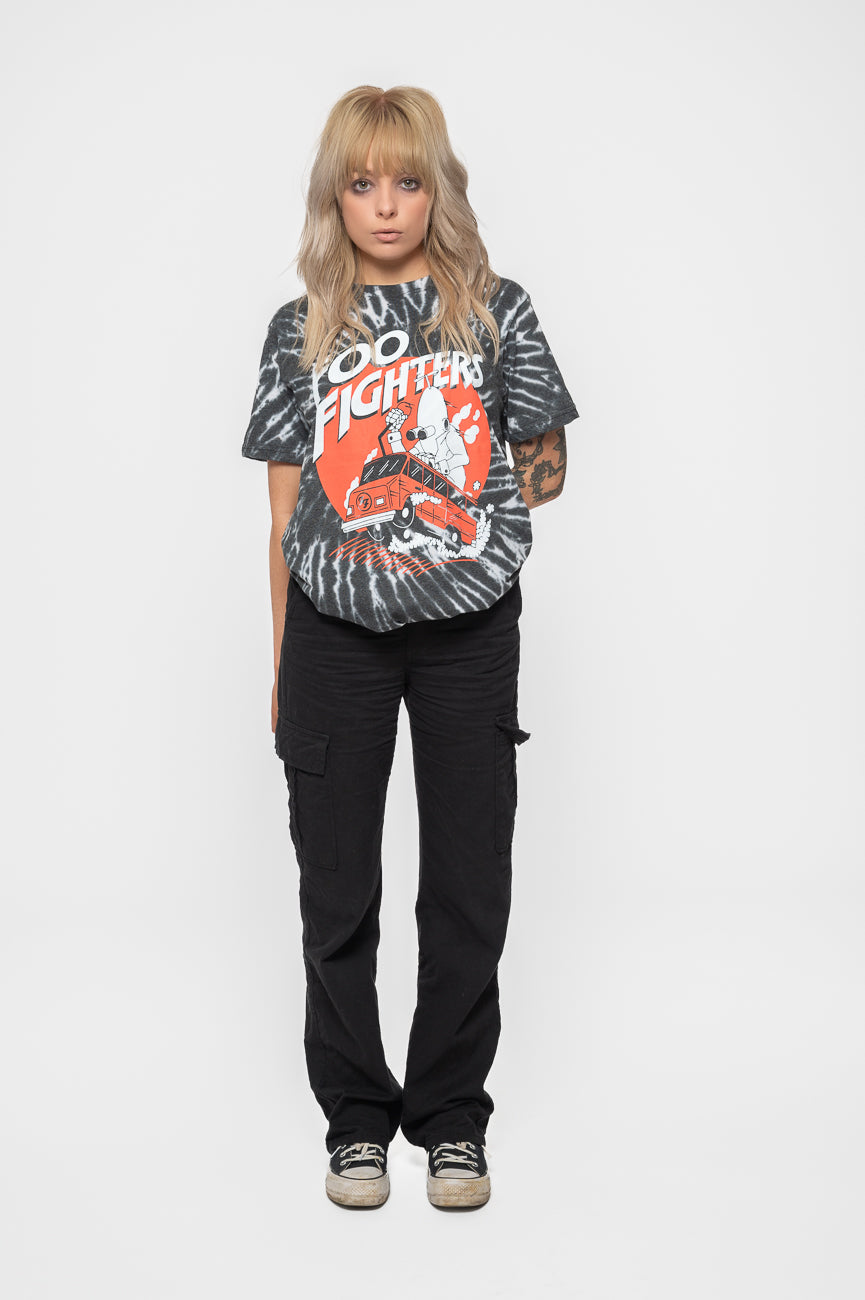 Foo Fighters Speeding Bus Dye Wash T Shirt product image 2