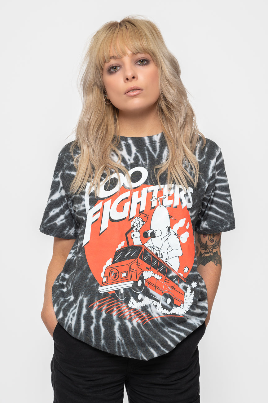 Foo Fighters Speeding Bus Dye Wash T Shirt product image 1