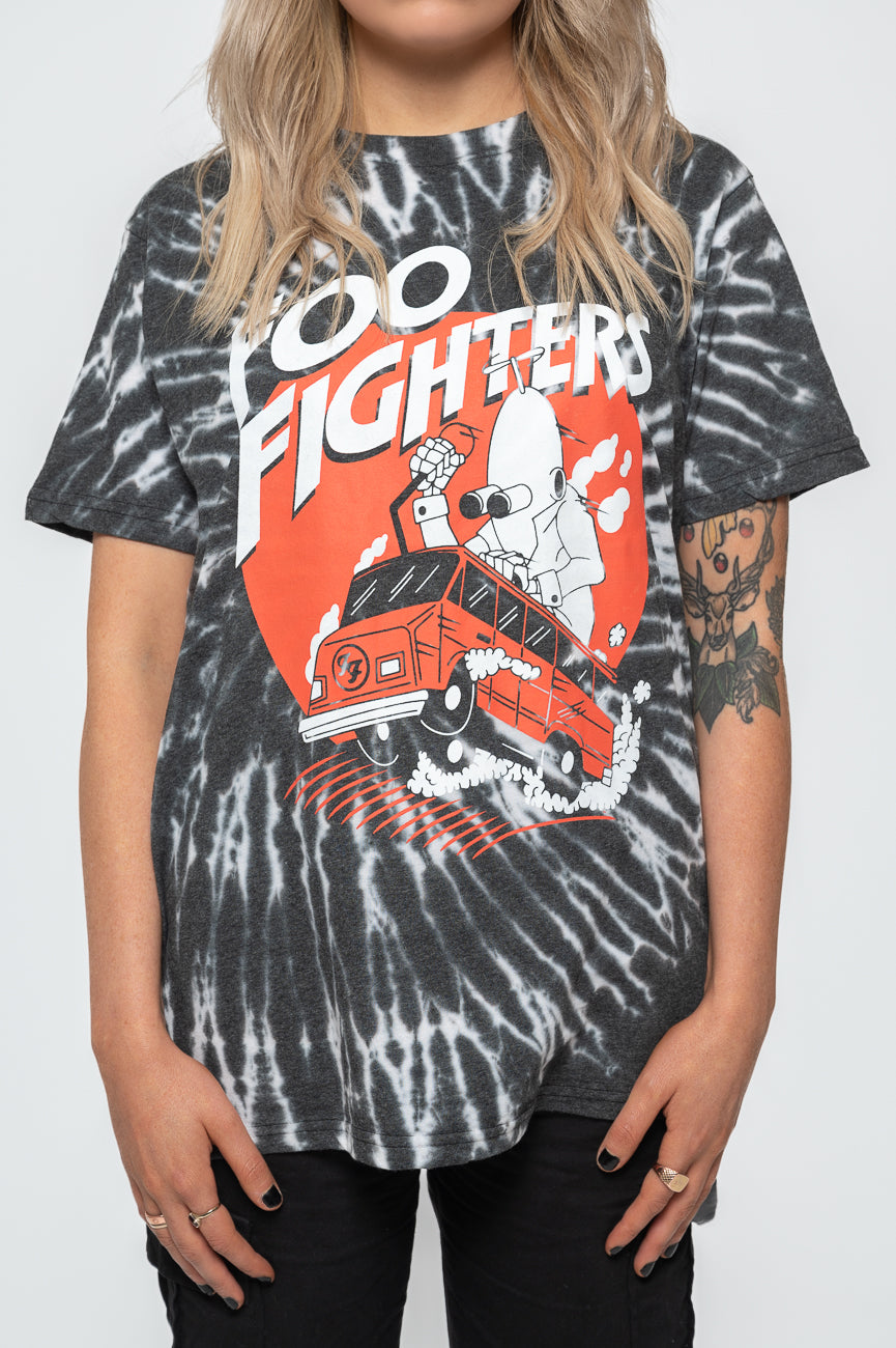 Foo Fighters Speeding Bus Dye Wash T Shirt product image 3