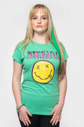 Nirvana Pink Grunge Smile Skinny T Shirt product image 1