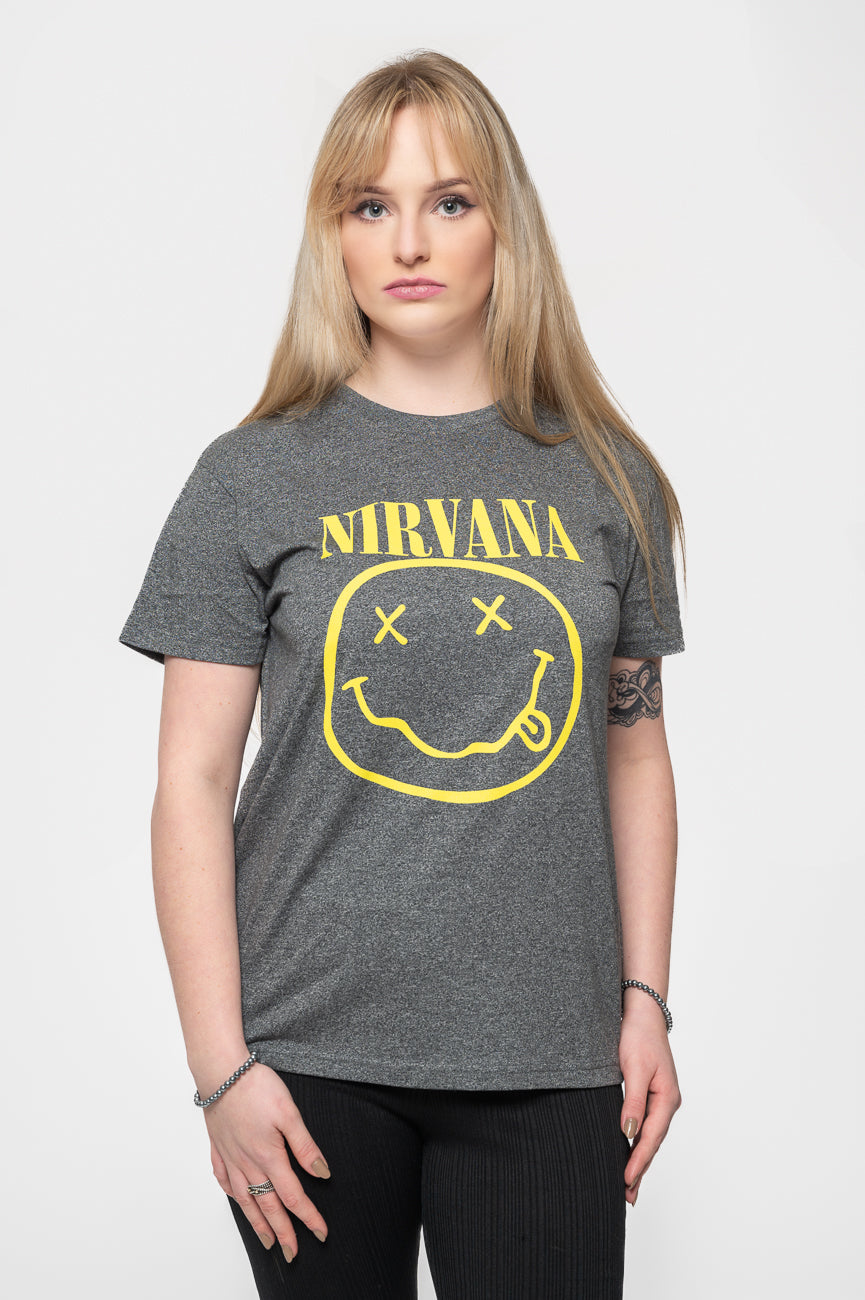 Nirvana Inverse Grunge Smile Brindle T Shirt product image 1