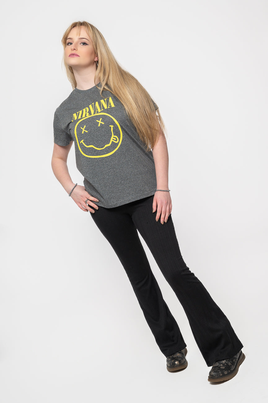 Nirvana Flower Sniffin Brindle T Shirt product image 5
