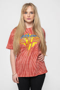 Van Halen Jagged Band Logo Dye Wash T Shirt product image 1