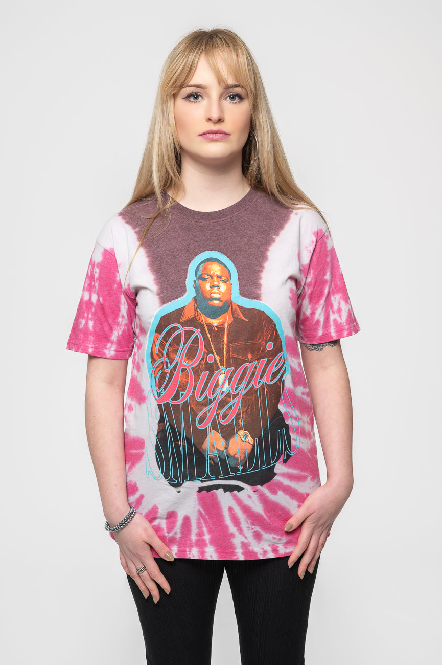 Biggie Smalls Neon Glow Tie Dye T Shirt product image 1
