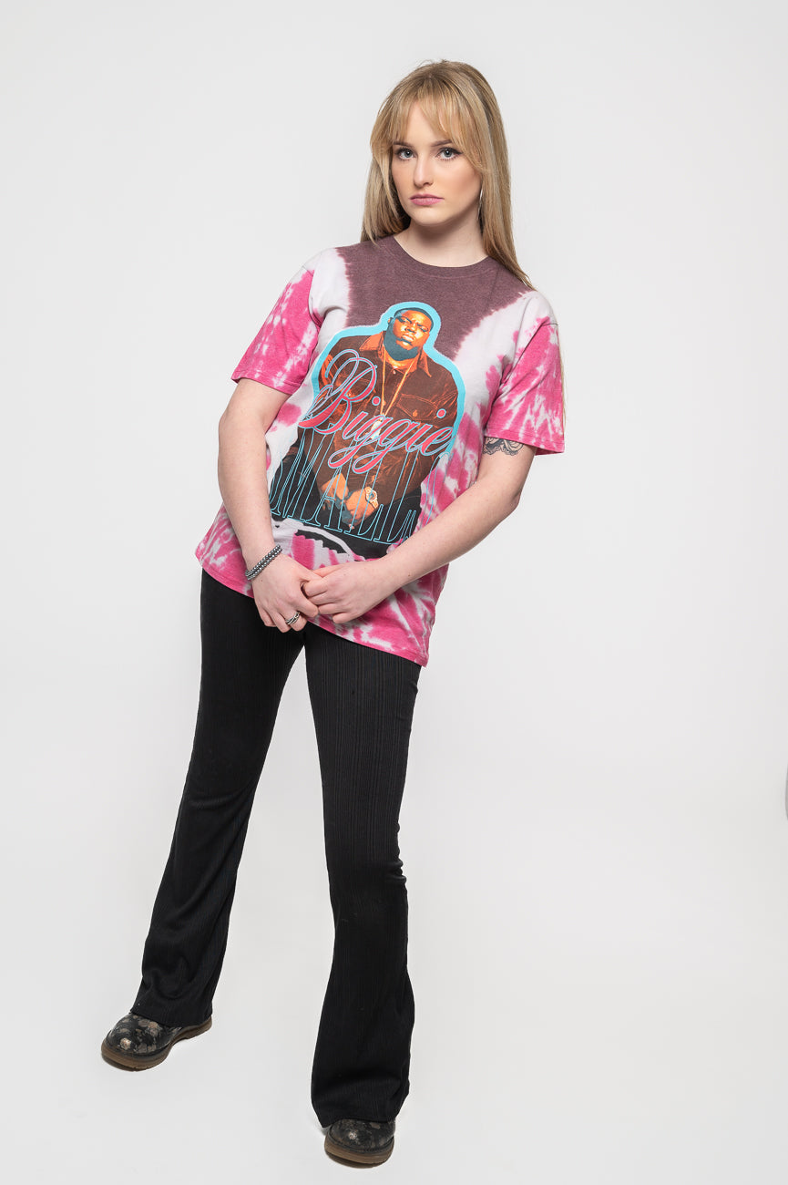 Biggie Smalls Neon Glow Tie Dye T Shirt product image 5