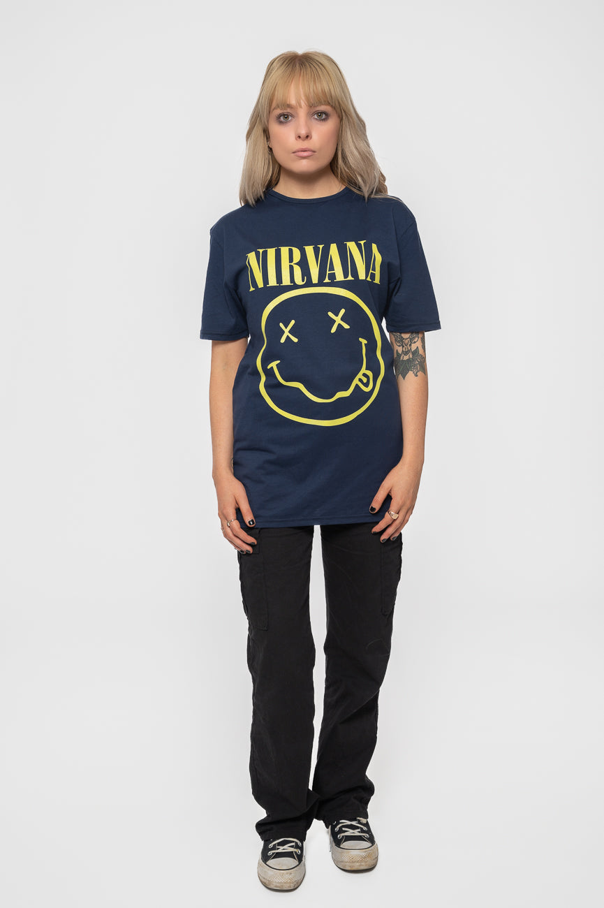 Nirvana Yellow Grunge Smile T Shirt product image 2