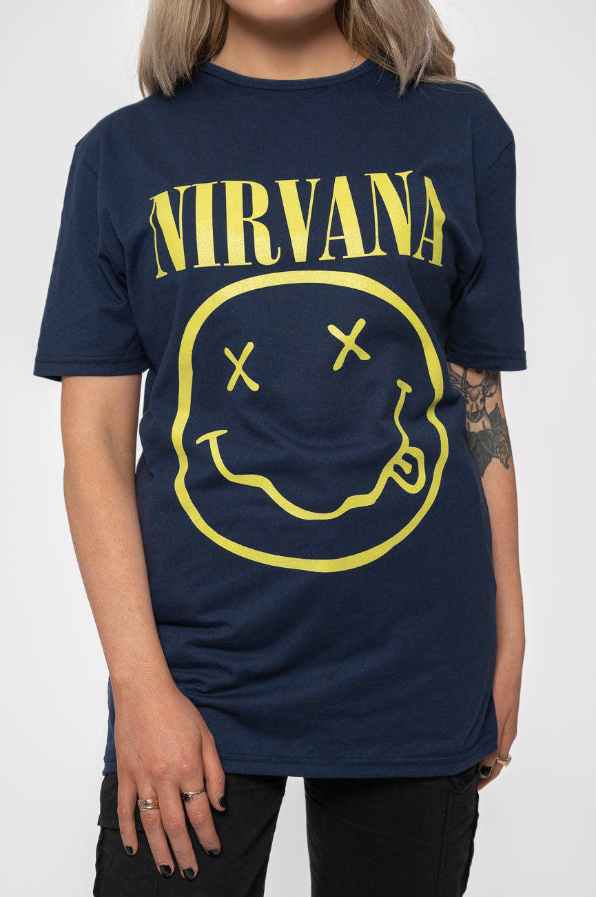 Nirvana Yellow Grunge Smile T Shirt product image 3