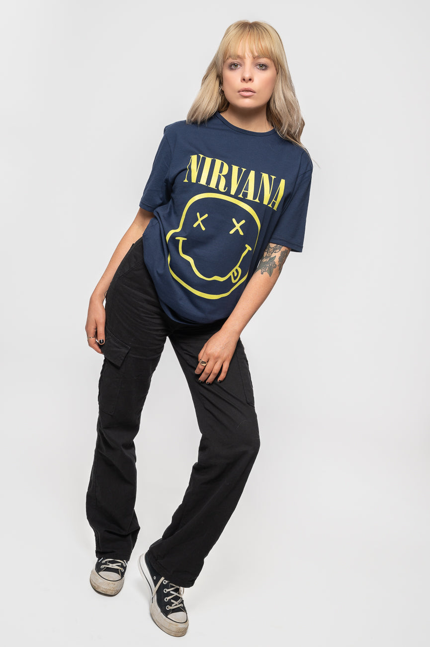 Nirvana Yellow Grunge Smile T Shirt product image 5