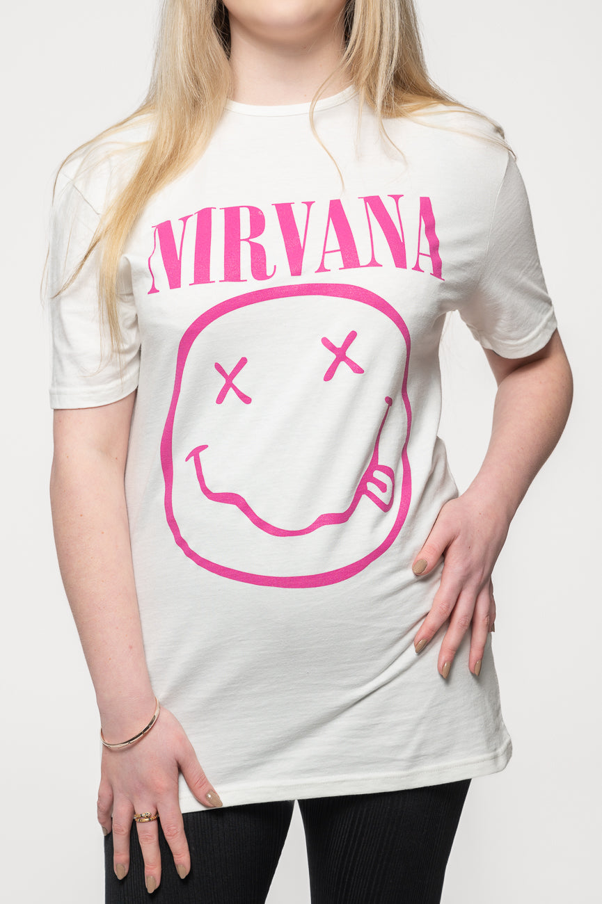Nirvana Purple Grunge Smile T Shirt product image 3