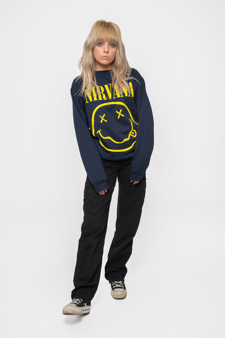 Nirvana Yellow Grunge Smile Sweatshirt product image 2