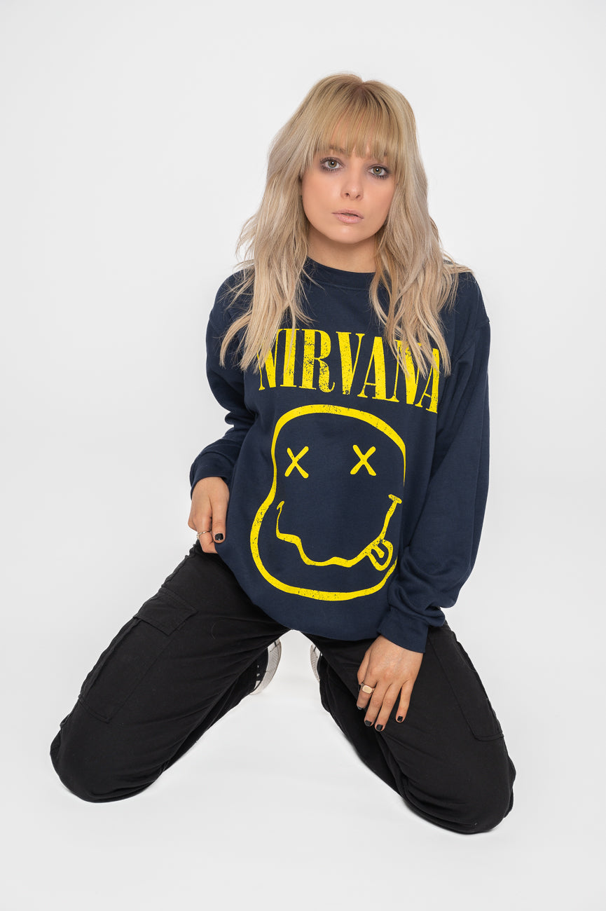 Nirvana Yellow Grunge Smile Sweatshirt product image 5
