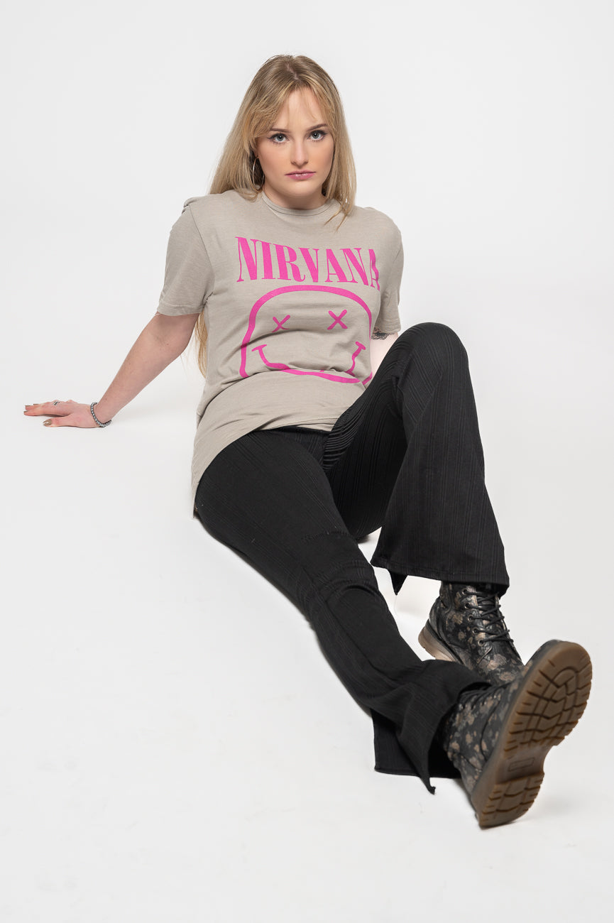 Nirvana Purple Grunge Smile T Shirt product image 5
