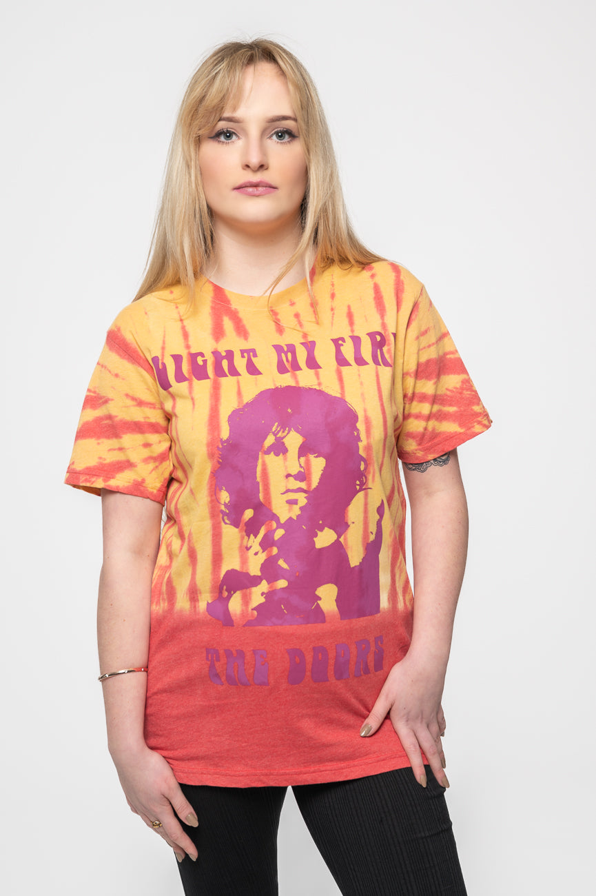 The Doors Light My Fire Dye Wash T Shirt product image 1