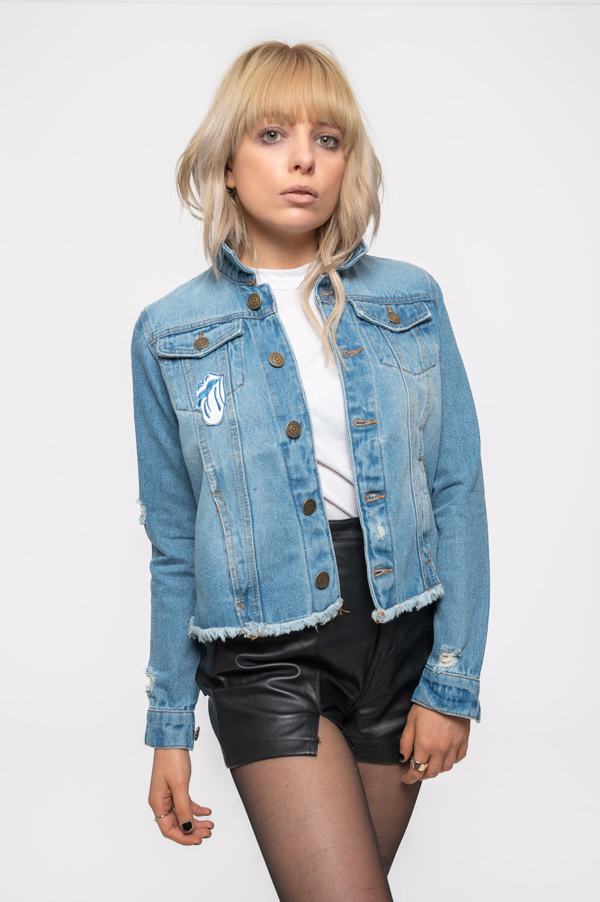 The Rolling Stones Script Denim Jacket product image 1