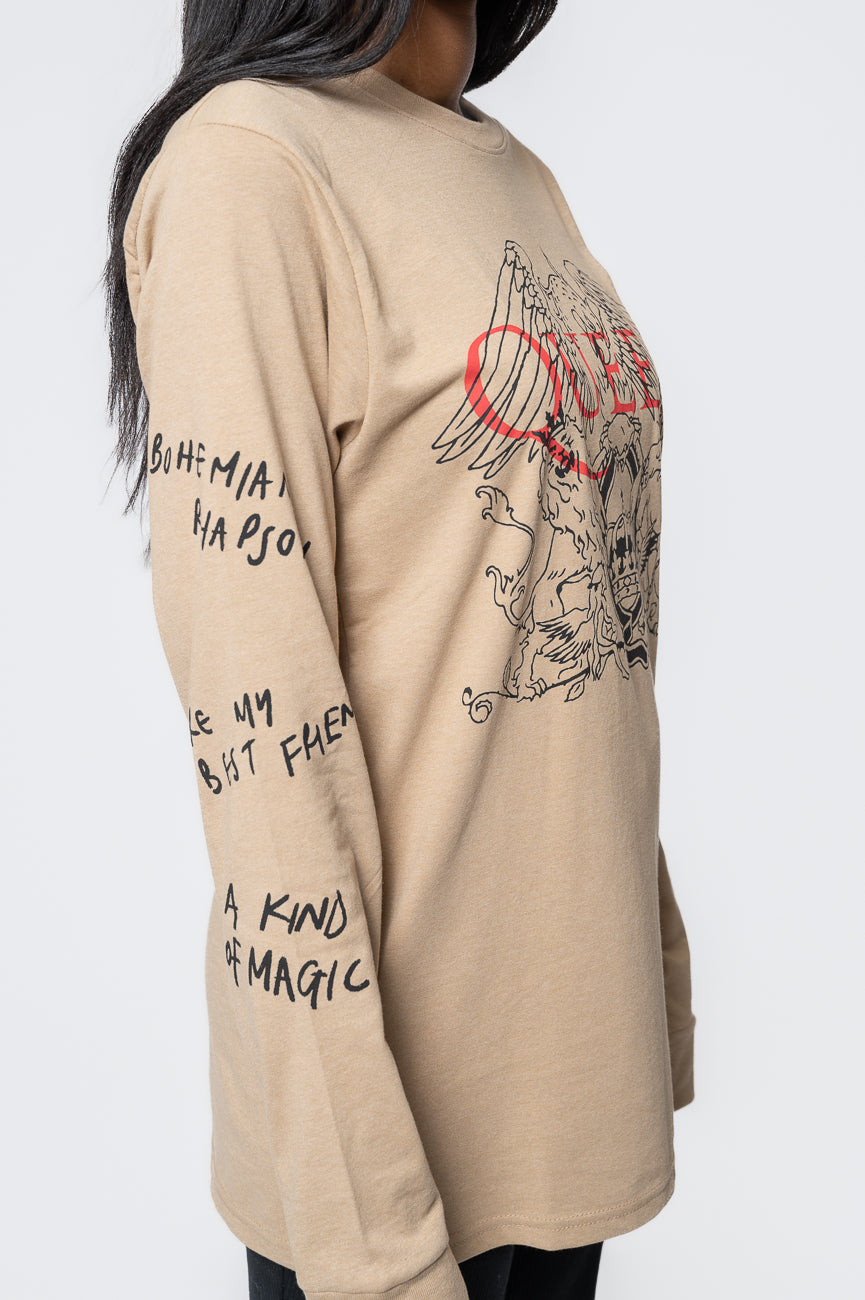 Queen Handwritten Song Titles Long Sleeve T Shirt product image 3