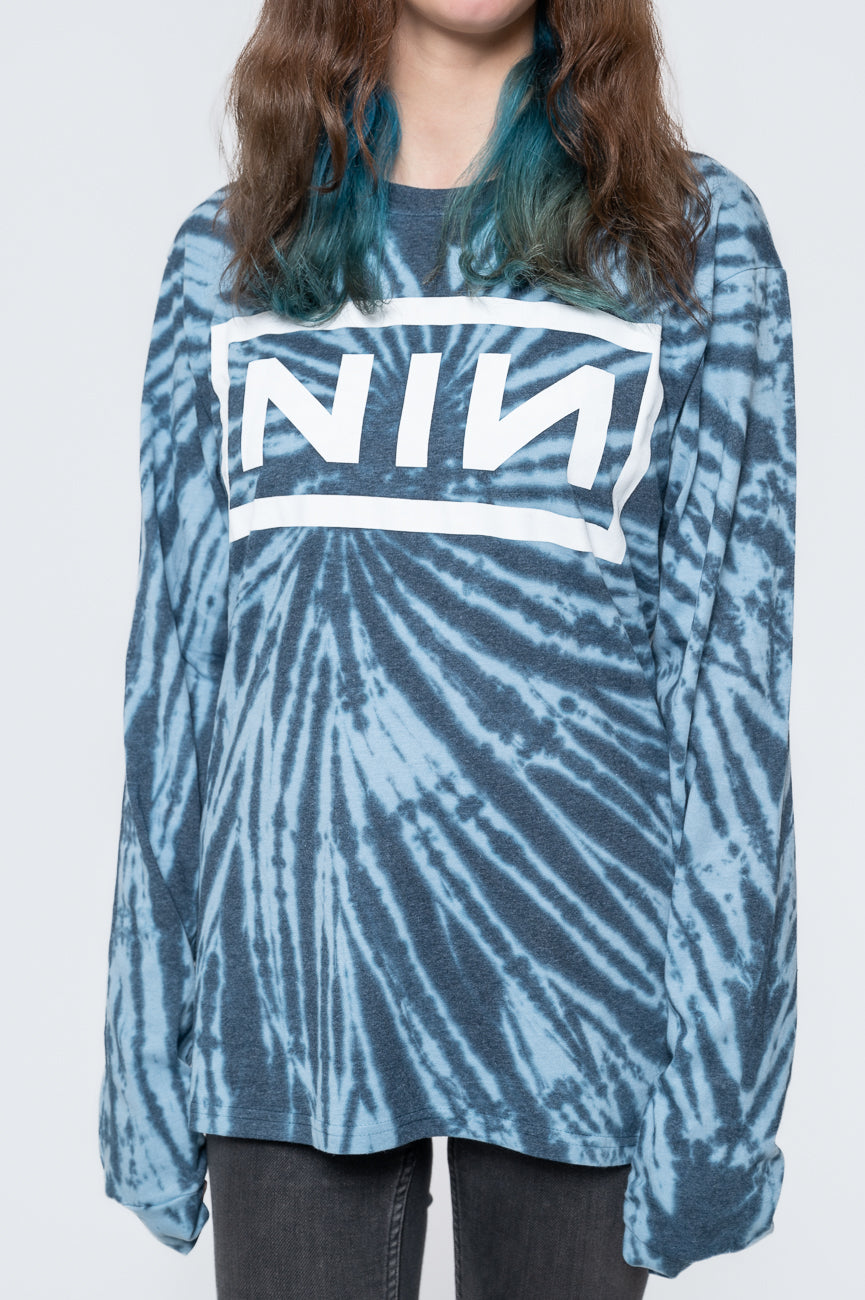 Nine Inch Nails Dip Dye Long Sleeve T Shirt product image 3