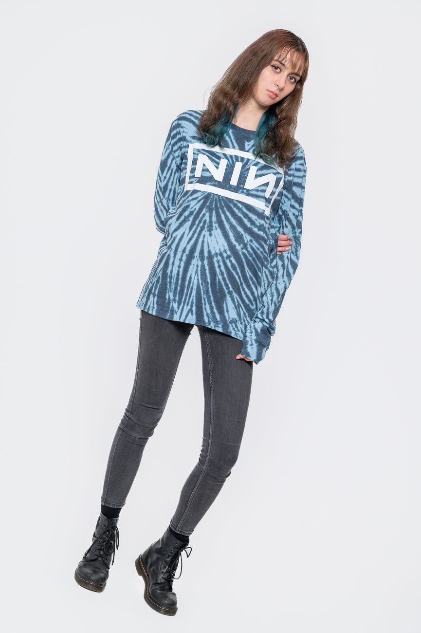 Nine Inch Nails Dip Dye Long Sleeve T Shirt product image 5
