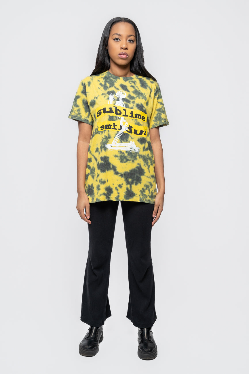 Sublime Praying Skeleton Dip Dye T Shirt product image 2