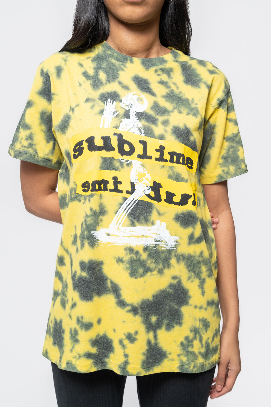 Sublime Praying Skeleton Dip Dye T Shirt product image 3