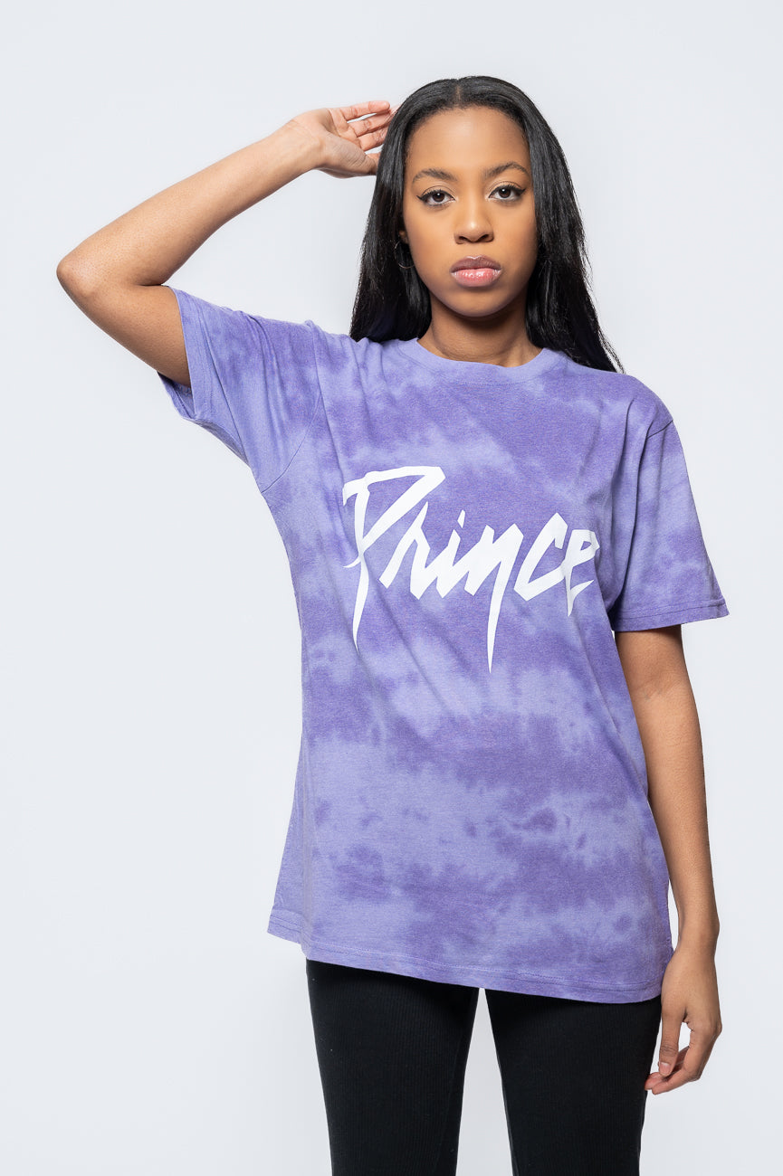 Prince Purple Rain Track List Dip Dye T Shirt product image 1
