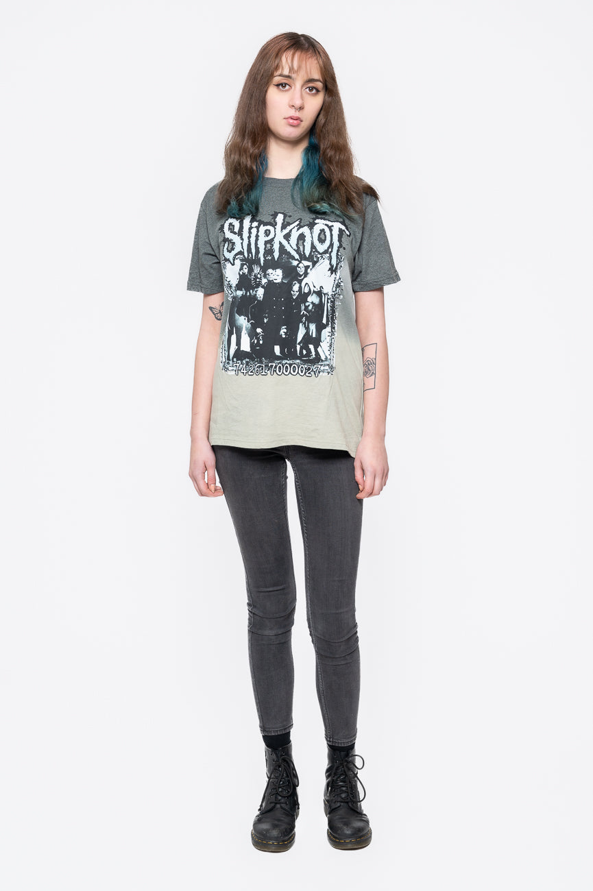 Slipknot Barcode Photo Dip Dye T Shirt product image 2