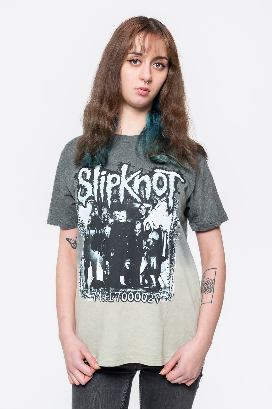 Slipknot Barcode Photo Dip Dye T Shirt product image 1