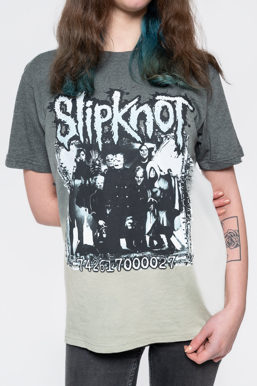 Slipknot Barcode Photo Dip Dye T Shirt product image 3