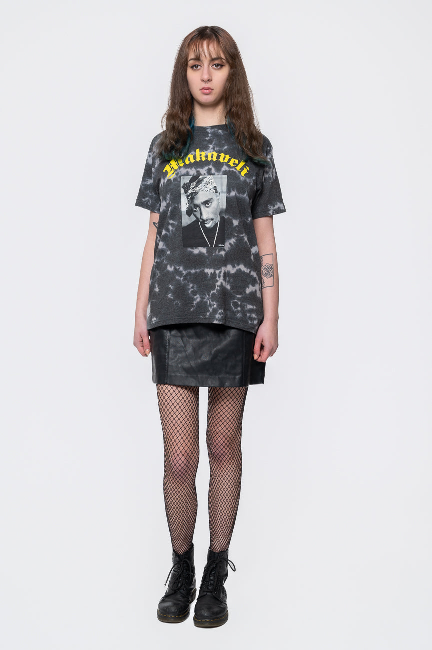 Tupac Makaveli Dip Dye Acid Wash T Shirt product image 2