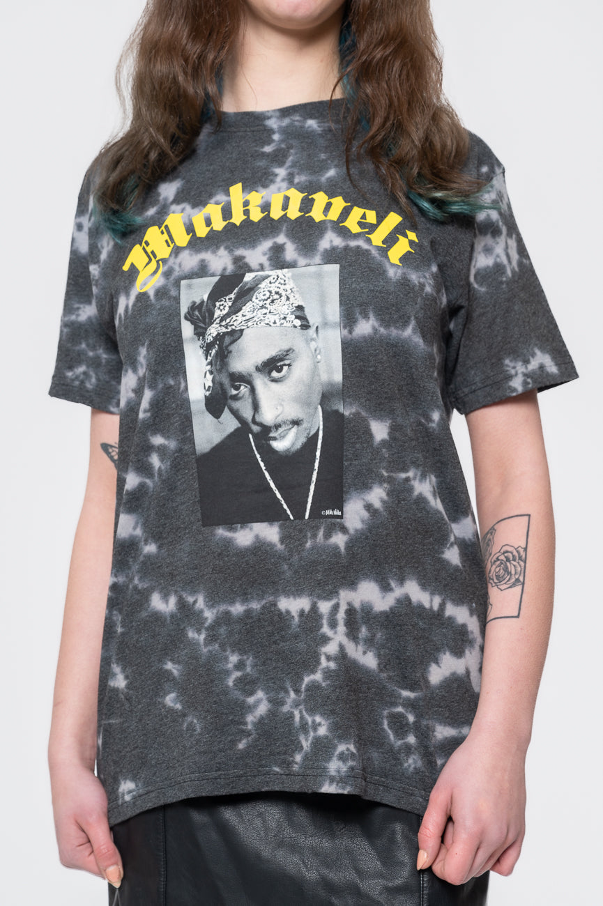 Tupac Makaveli Dip Dye Acid Wash T Shirt product image 1