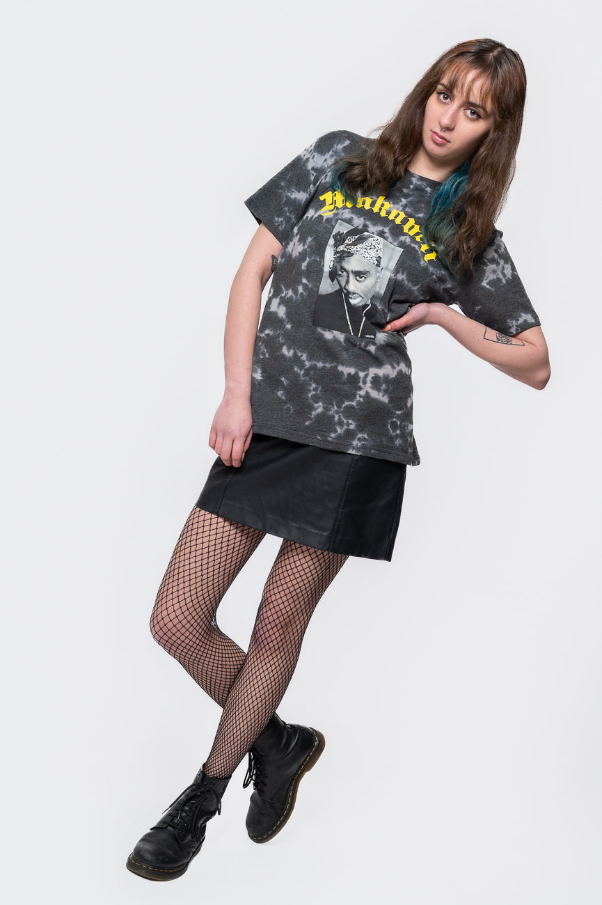Tupac Makaveli Dip Dye Acid Wash T Shirt product image 4