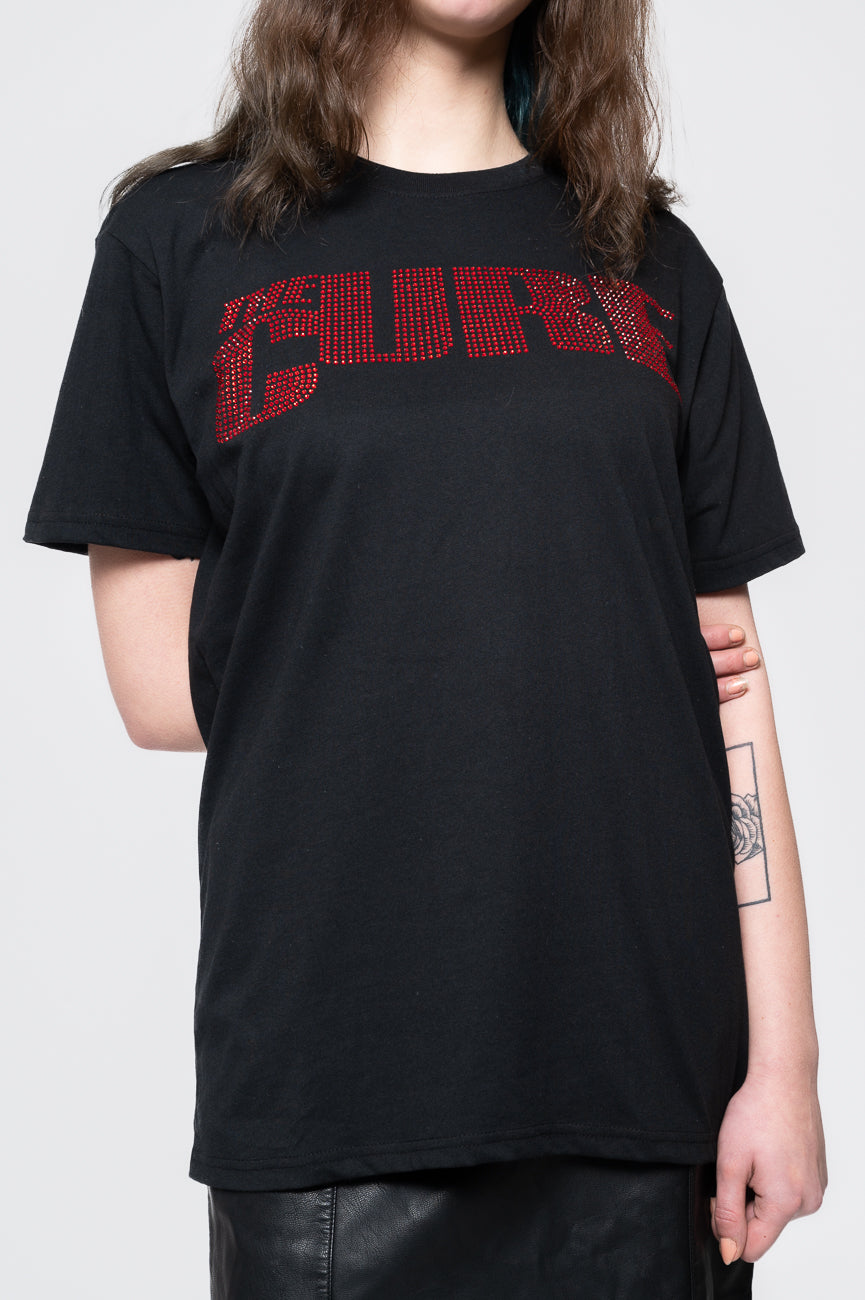 The Cure Diamante Band Logo T Shirt product image 3