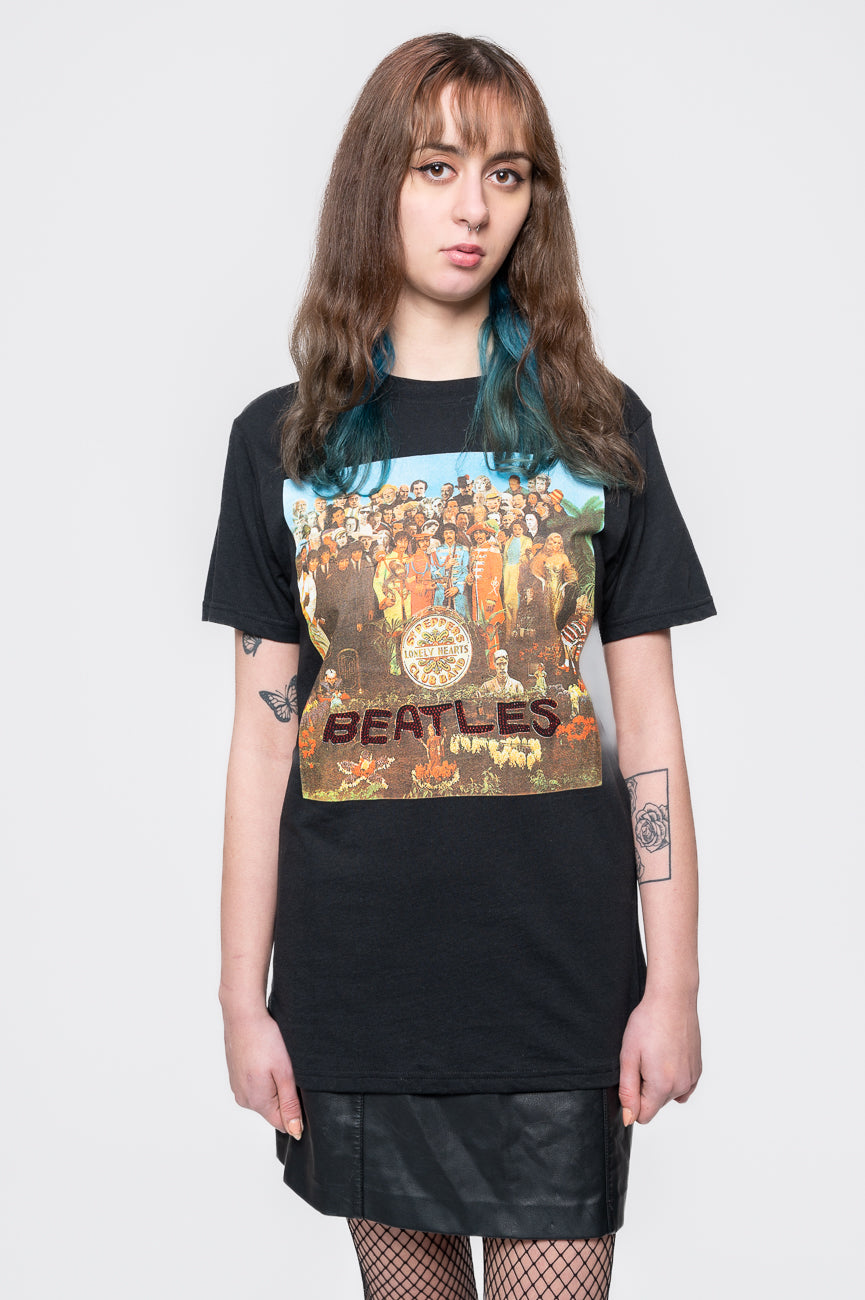 The Beatles Sgt Pepper Cover Diamante Tee product image 1