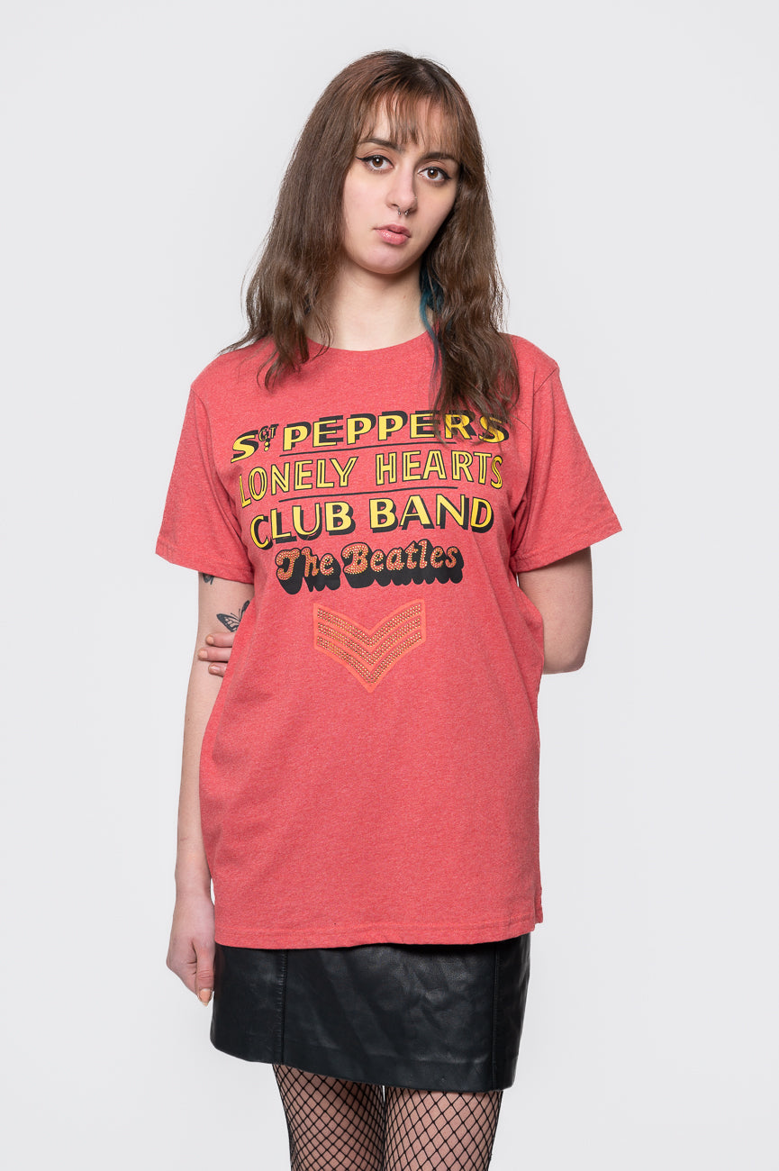 The Beatles Sgt Pepper Stacked Diamante Tee product image 1