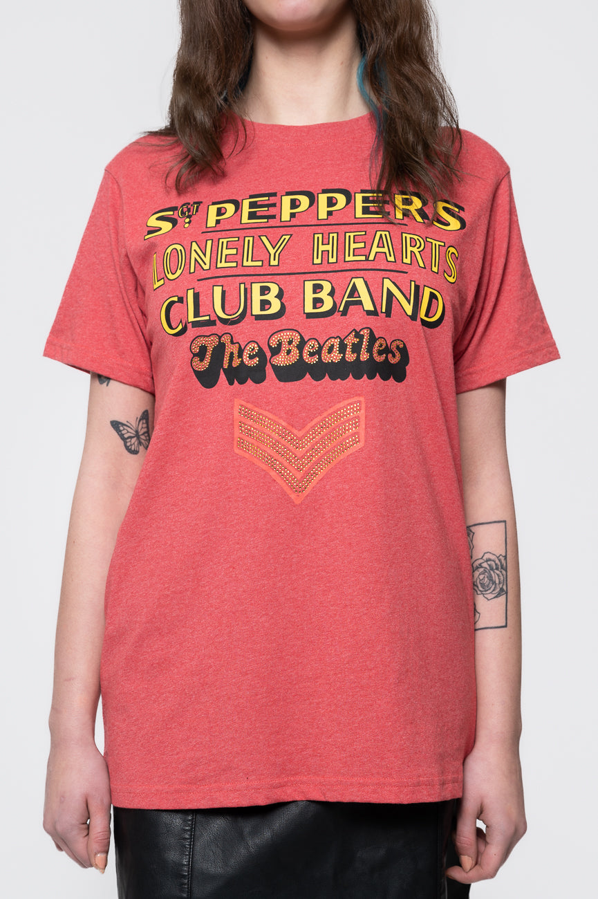 The Beatles Sgt Pepper Stacked Diamante Tee product image 3