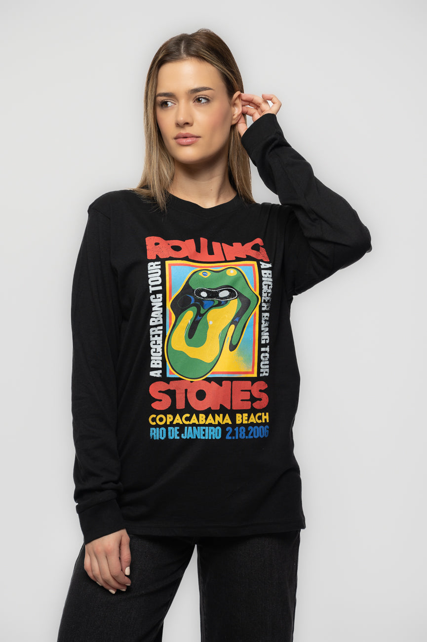 The Rolling Stones Copacabana Beach Long Sleeve T Shirt product image 1