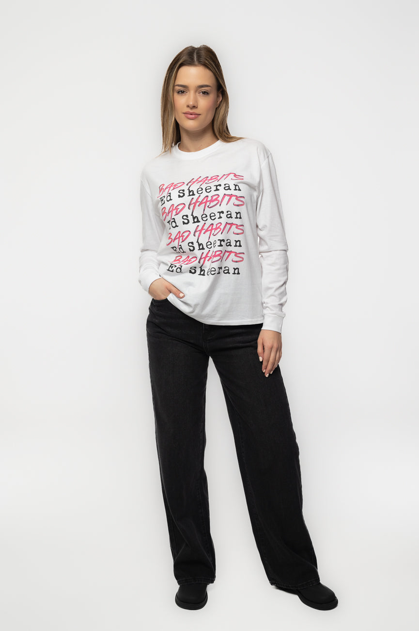 Ed Sheeran Bad Habits Long Sleeve T Shirt product image 2