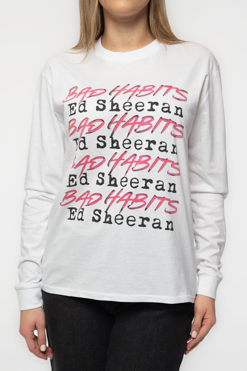 Ed Sheeran Bad Habits Long Sleeve T Shirt product image 3