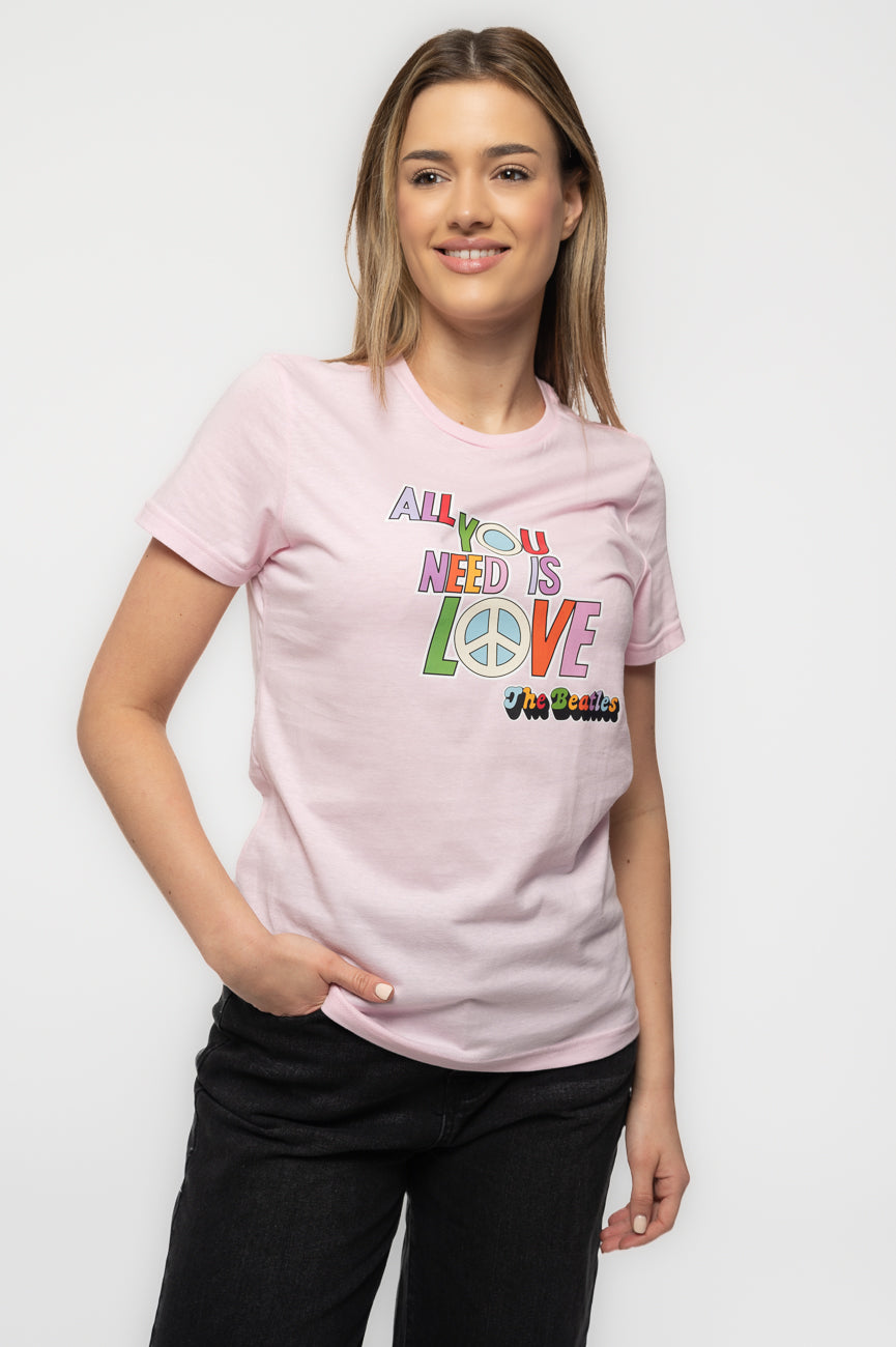 The Beatles All You Need is Love Skinny Fit T Shirt product image 1