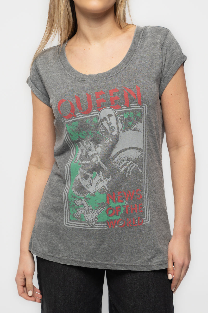 Queen News of the World Burnout T Shirt product image 3