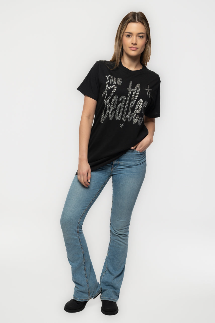 The Beatles Retro Diamante Logo Tee product image 2