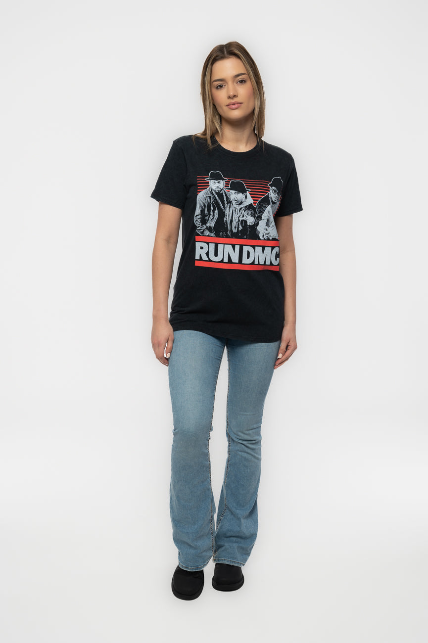 Run DMC Gradient Bars Dip Dye T Shirt product image 2