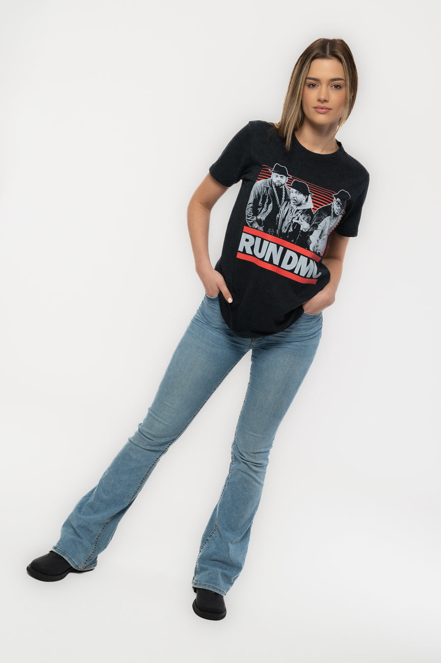 Run DMC Gradient Bars Dip Dye T Shirt product image 5