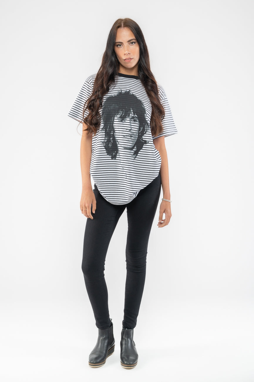 The Rolling Stones Keith Portrait Striped T Shirt product image 2