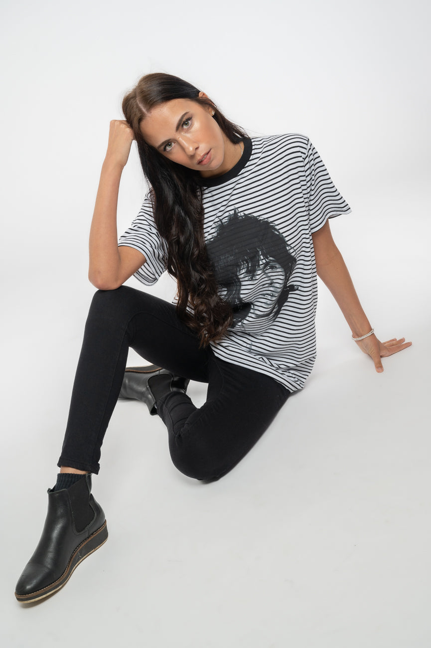 The Rolling Stones Keith Portrait Striped T Shirt product image 5
