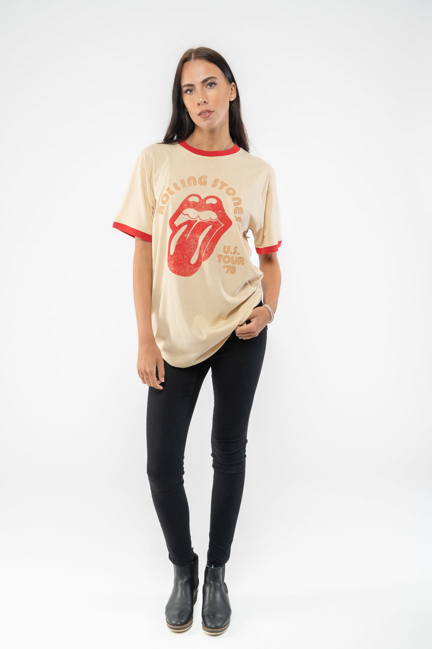 The Rolling Stones US Tour 78 Ringer T Shirt product image 2