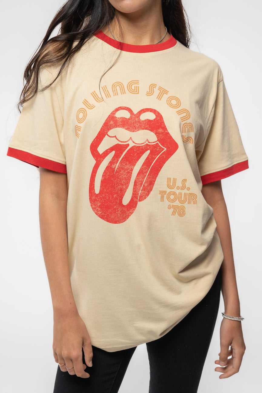 The Rolling Stones US Tour 78 Ringer T Shirt product image 3