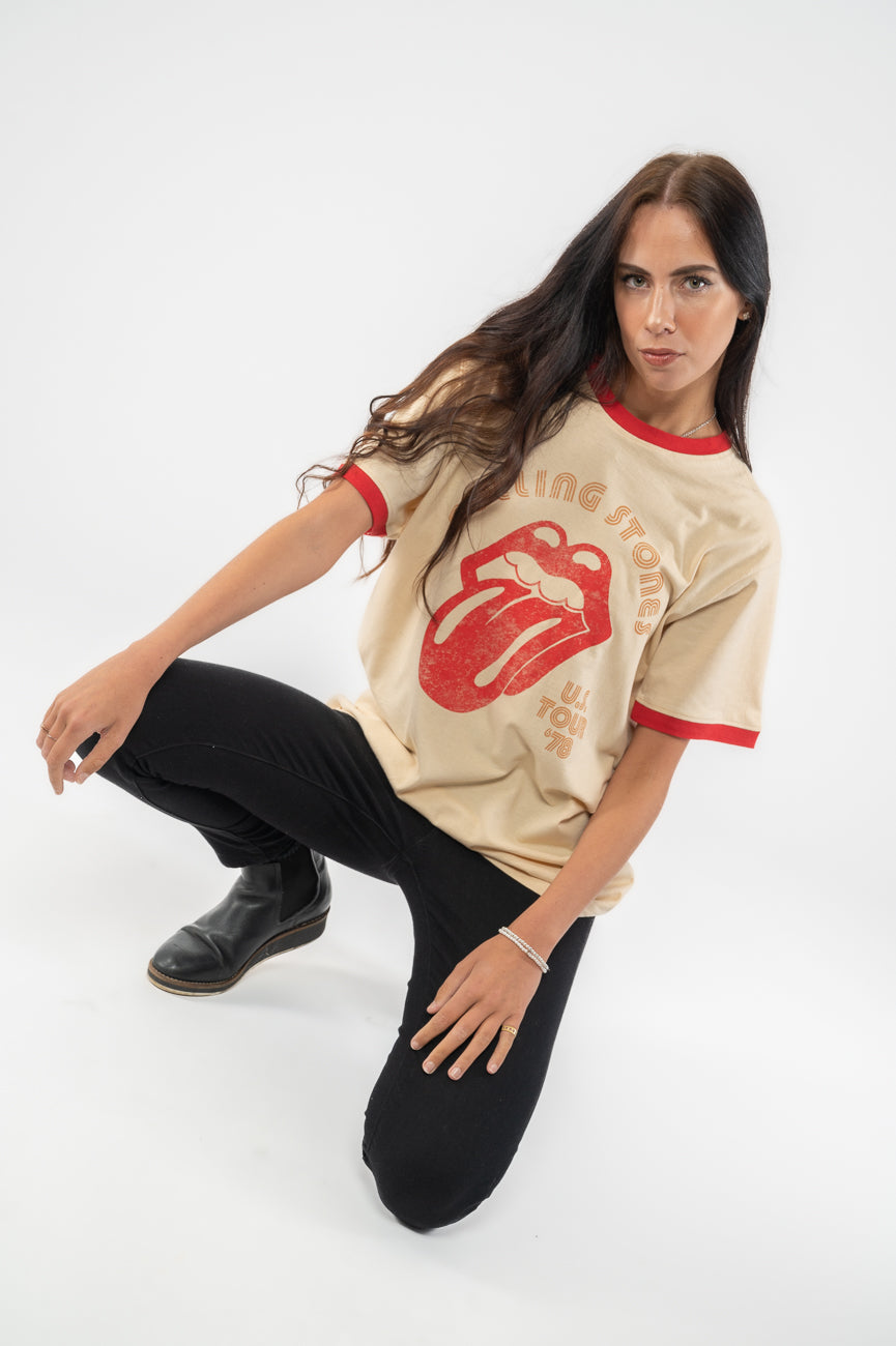 The Rolling Stones US Tour 78 Ringer T Shirt product image 5
